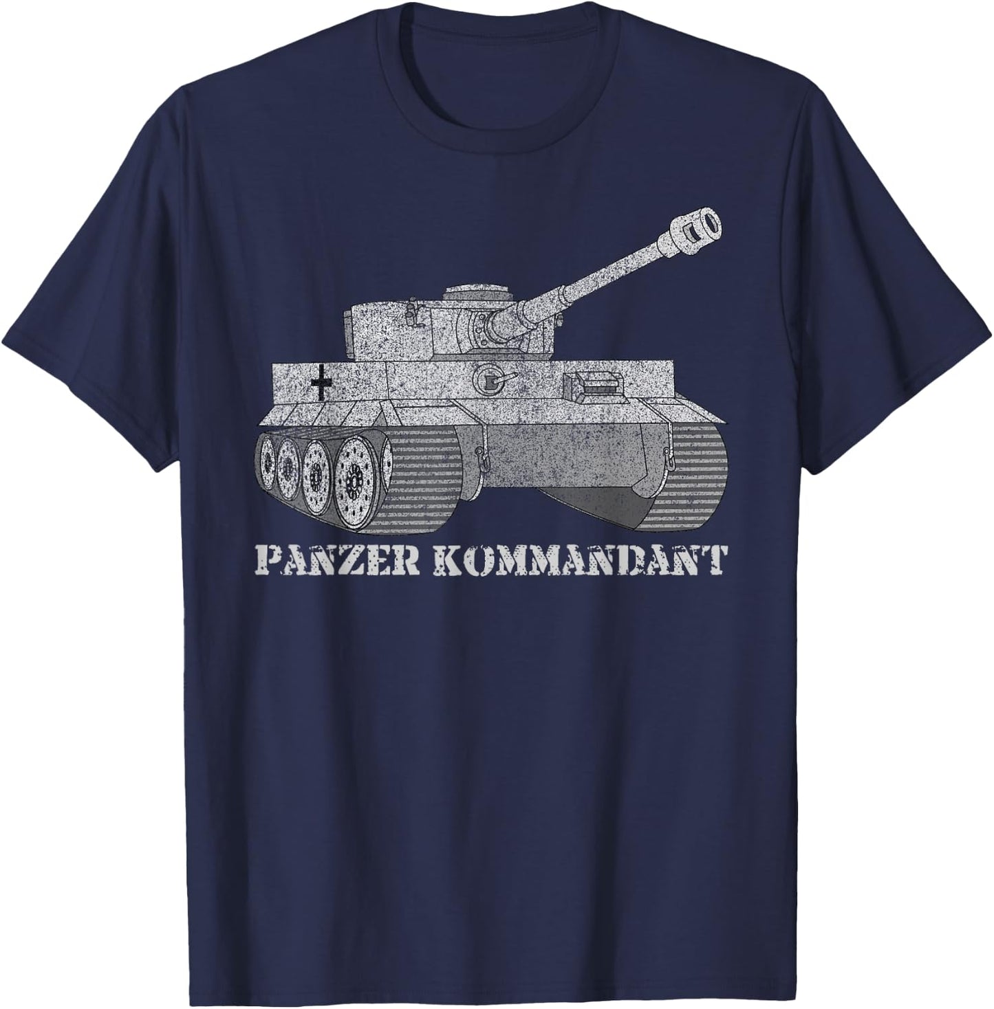 Tiger Tank Commander T shirt Gift Panzer Kommandant Wittmann T-Shirt - T-Shirt | Navy