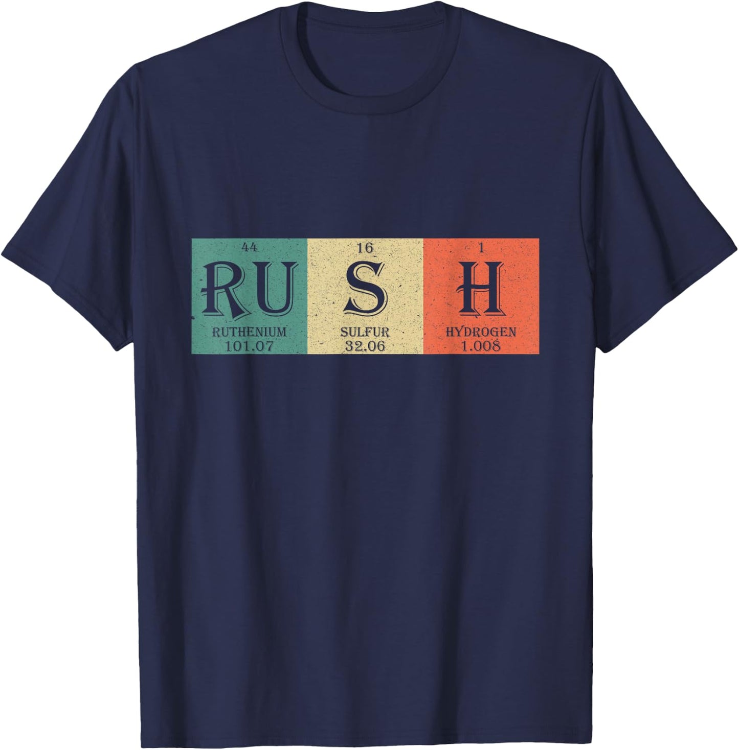 Rush Periodic Table Elements-Rush Chemistry Student/Fan Gift T-Shirt - T-Shirt | Navy