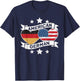 Half German Half American USA Flag Germany America T-Shirt - T-Shirt | Navy