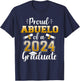 Proud abuelo of a class of 2024 graduate senior graduation T-Shirt - T-Shirt | Navy