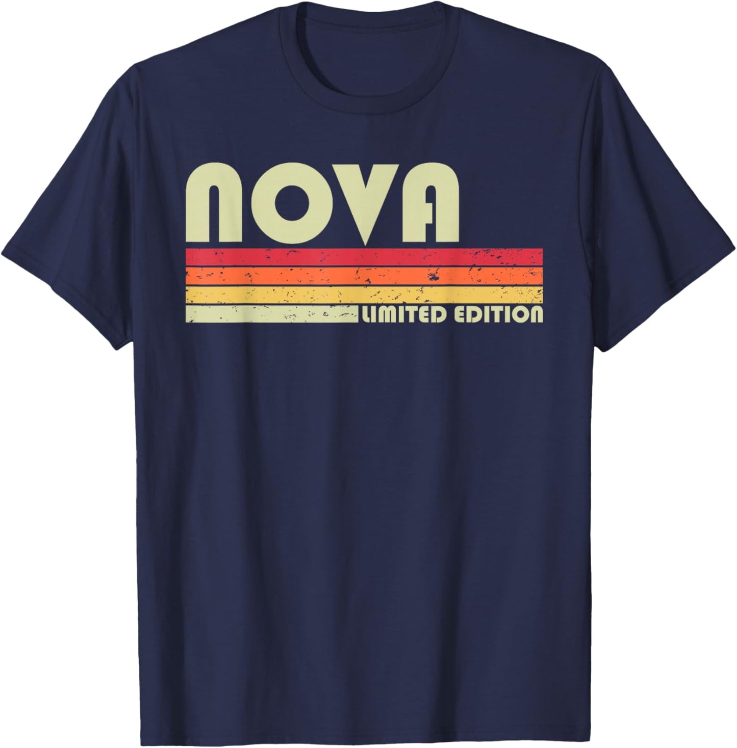 NOVA Gift Name Personalized Funny Retro Vintage Birthday T-Shirt - T-Shirt | Navy