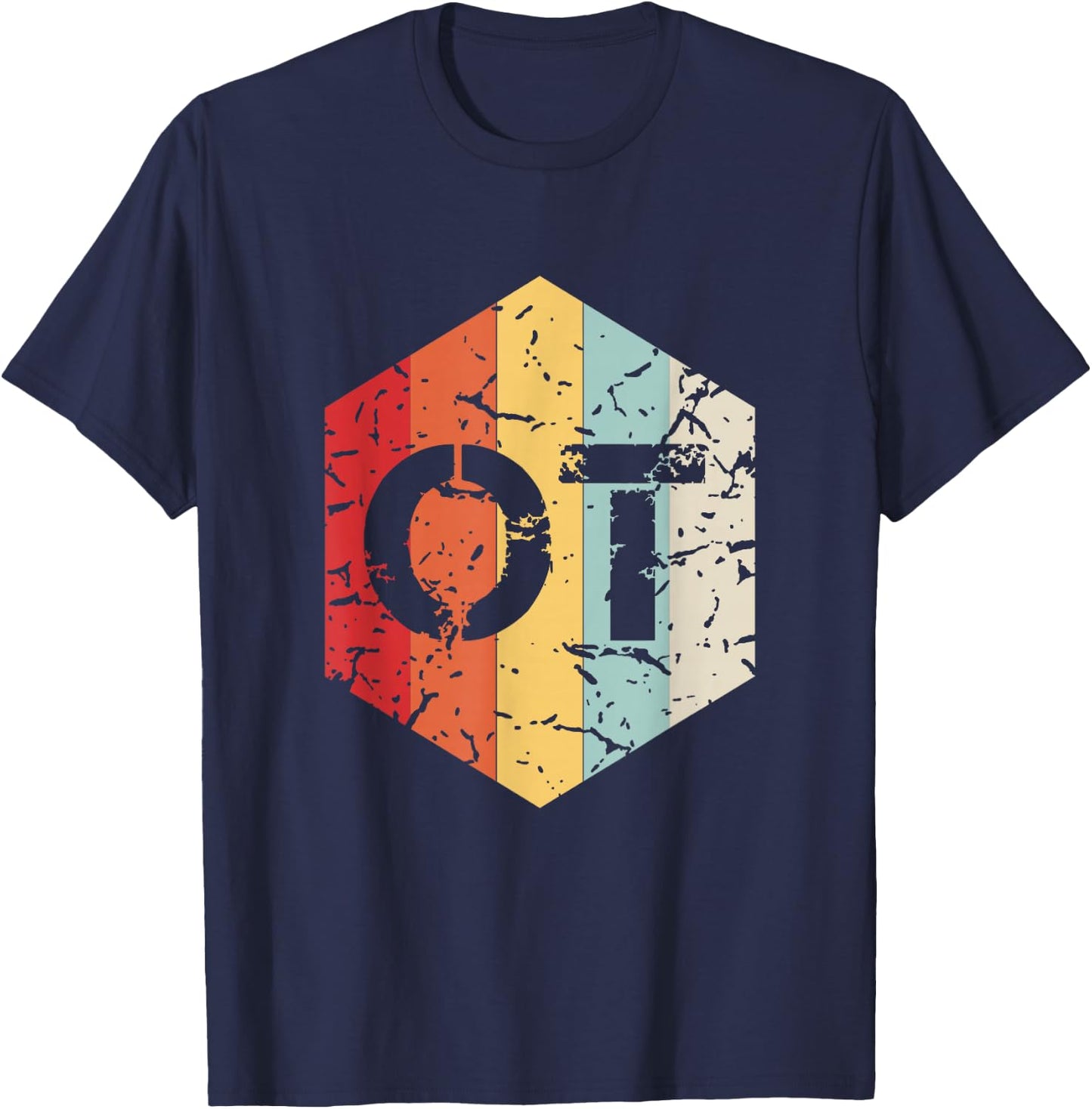 Retro OT Occupational Therapy Gift Therapist Month T-Shirt - T-Shirt | Navy