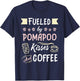 PomaPoo Mom Coffee Lover T-Shirt - T-Shirt | Navy