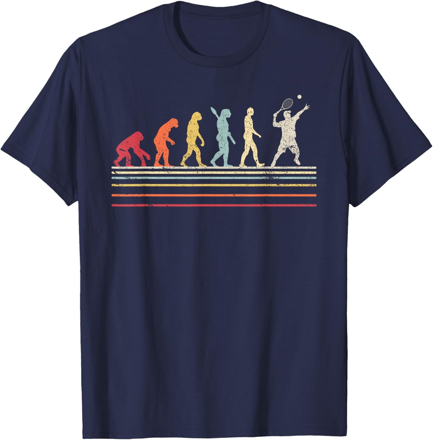 Funny Tennis Shirt. Retro Style T-Shirt - T-Shirt | Navy