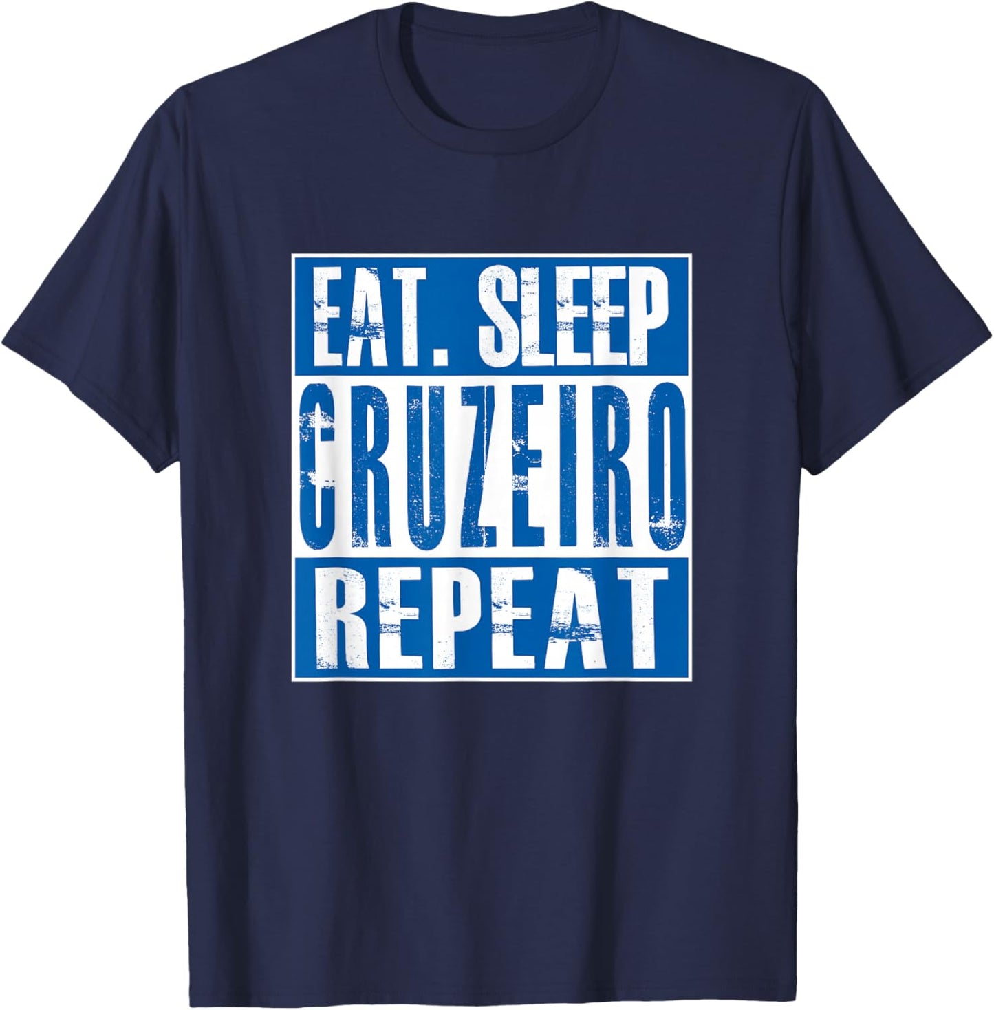 Cruzeiro Soccer - Camisa Cruzeiro - Black Kids - Soccer Team - Short Sleeve - Classic Fit - - Small T-Shirt - T-Shirt | Navy