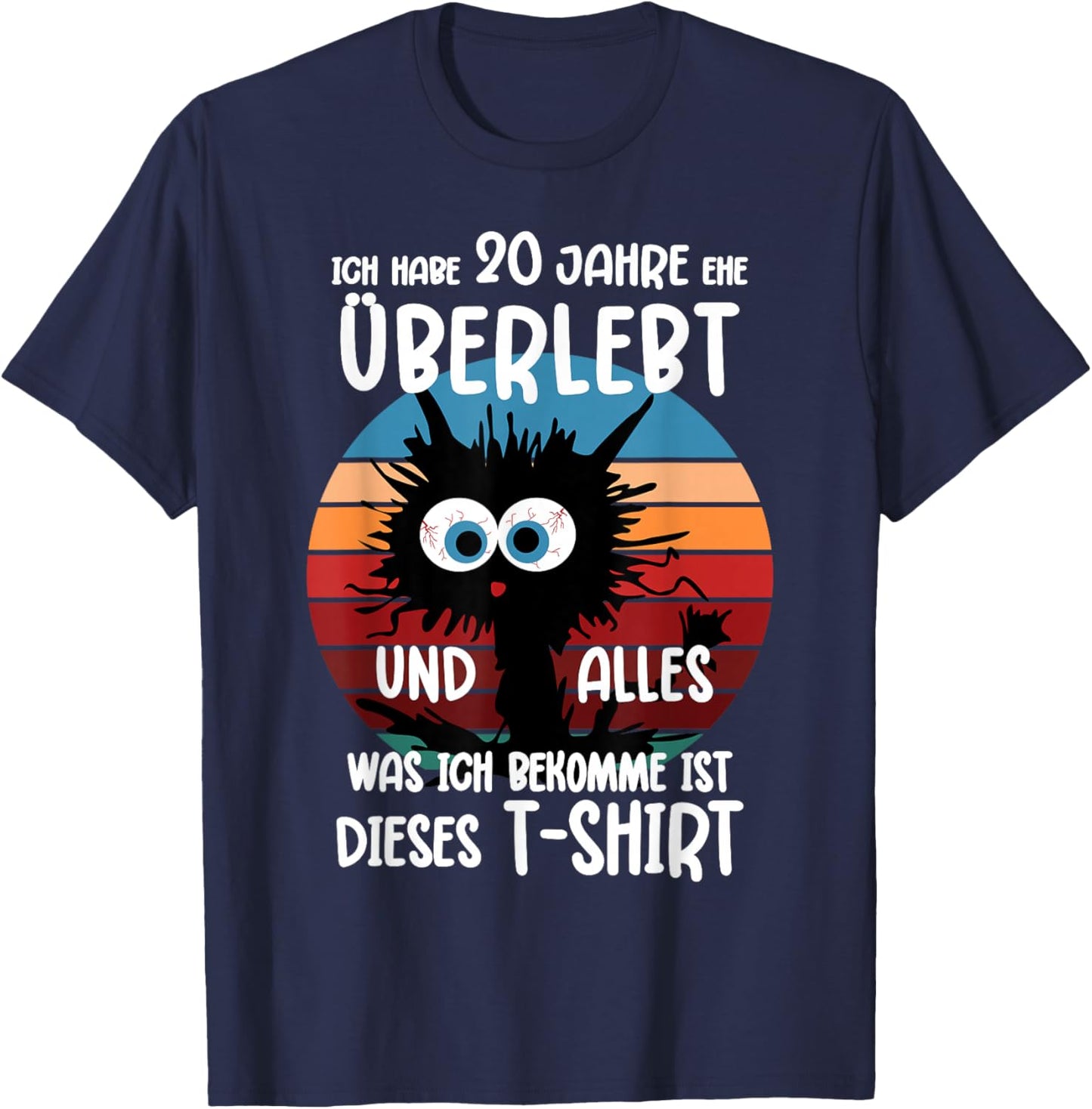 20 Jahre Verheiratet Porzellanhochzeit Ehe 20 Hochzeitstag T-Shirt - T-Shirt | Navy