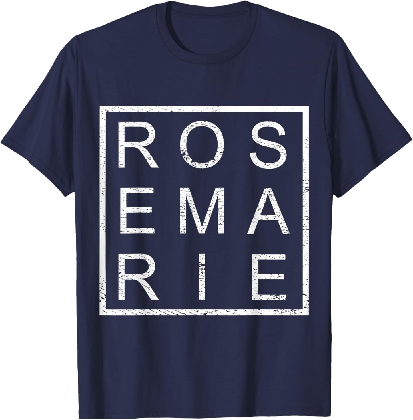 Rosemarie Personalised, Rosemarie Name, Mrs Rosemarie T-Shirt - T-Shirt | Navy