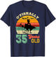 35 Years Old Thirty-Five Grandpa Fish 35th Birthday Fishing T-Shirt - T-Shirt | Navy