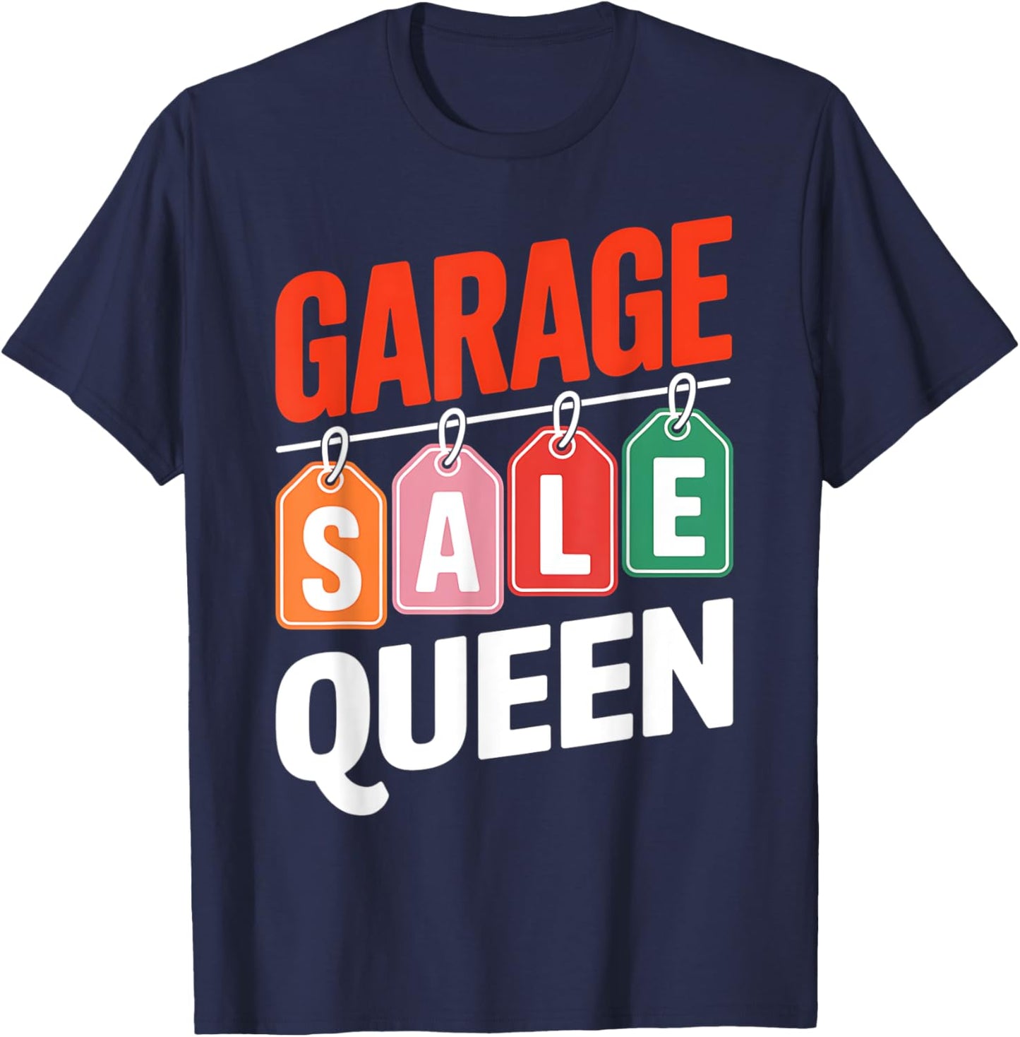 Garage Sale Queen Selling Antique Yard Sale Lover Seller T-Shirt - T-Shirt | Navy