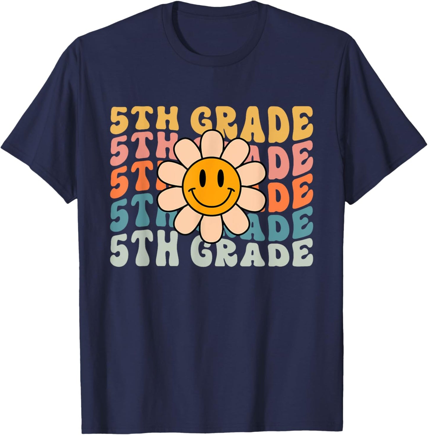 In My Fifth Grade Era Back To School 5th Grade Teacher Team Men Women Girls Kids T-Shirt - T-Shirt | Navy