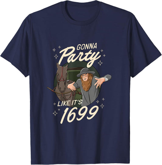 Amish Party in 1699 T-Shirt - T-Shirt | Navy