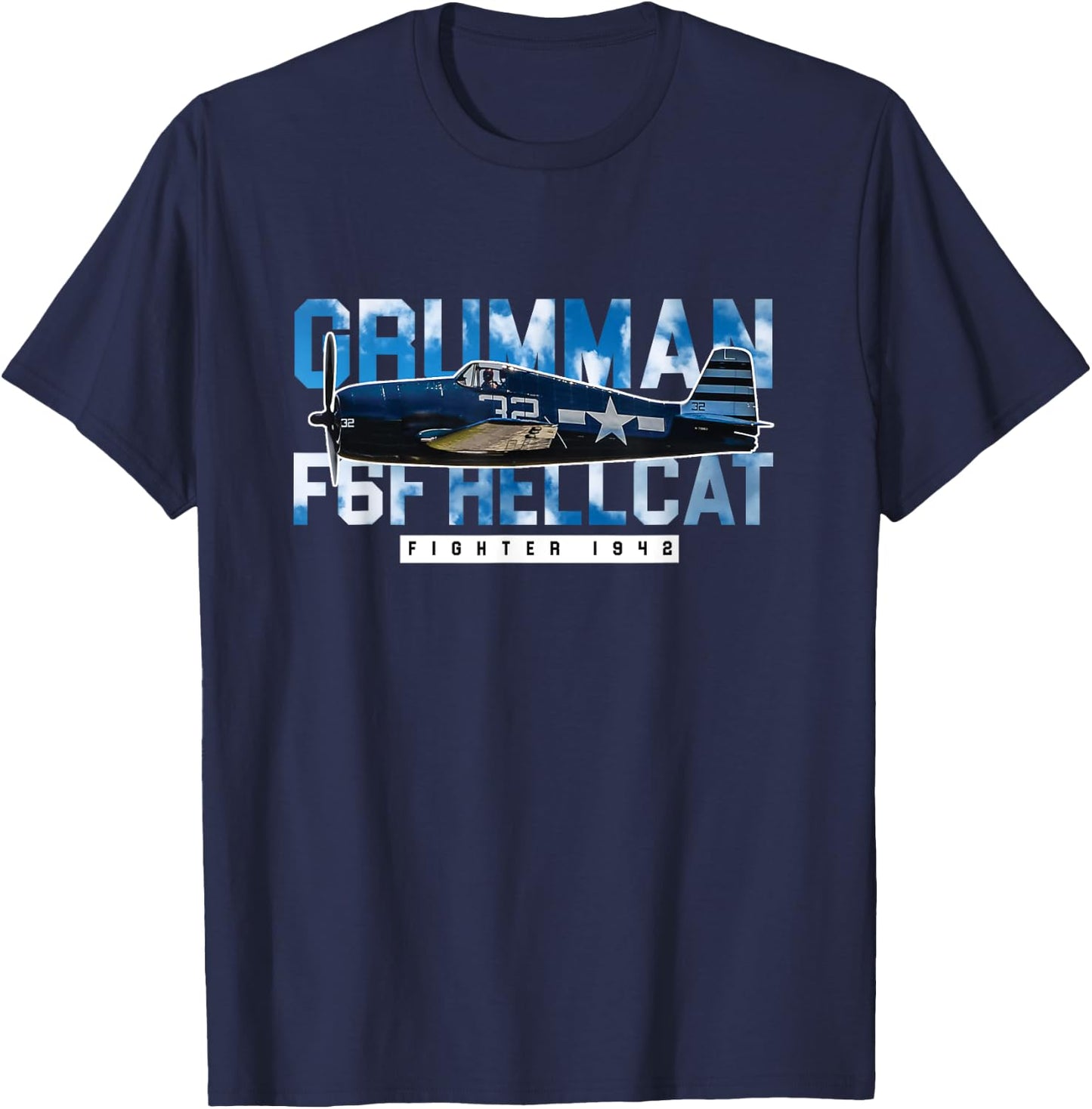 F6F Hellcat Gift - WW2 Warbird Fighter Pilot Gift Women T-Shirt - T-Shirt | Navy