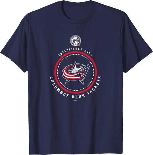 Columbus Blue Jackets Est 2000 Navy Officially Licensed T-Shirt - T-Shirt | Navy
