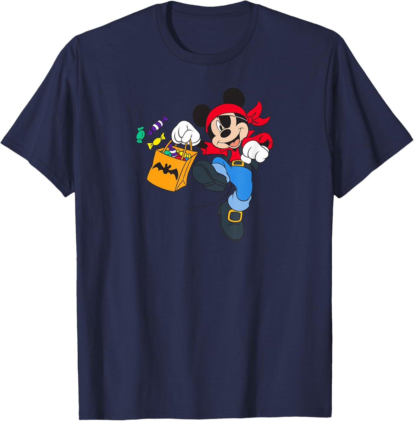 Disney Halloween Mickey Mouse Pirate T-Shirt - T-Shirt | Navy