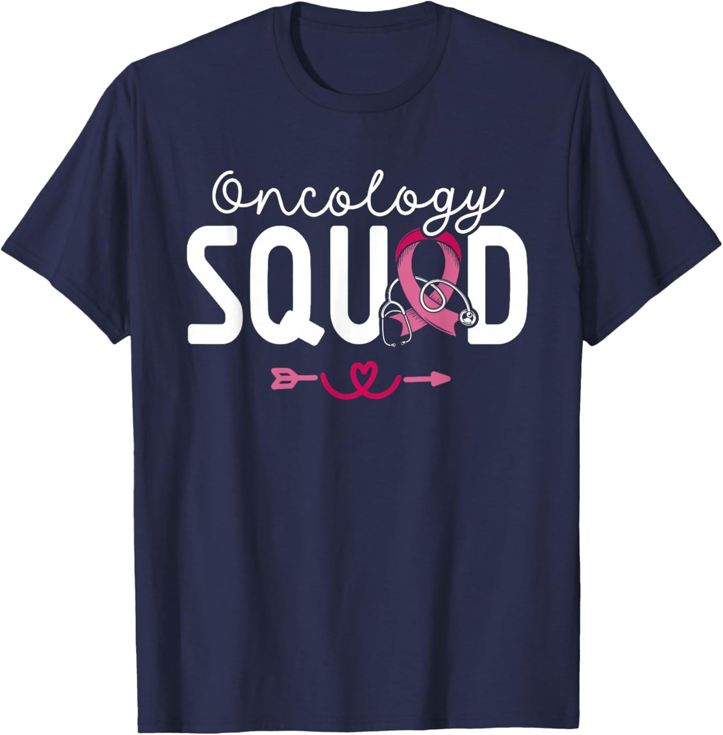 Oncology Squad Cancer Nursing Nurses Oncology Nurse T-Shirt - T-Shirt | Navy