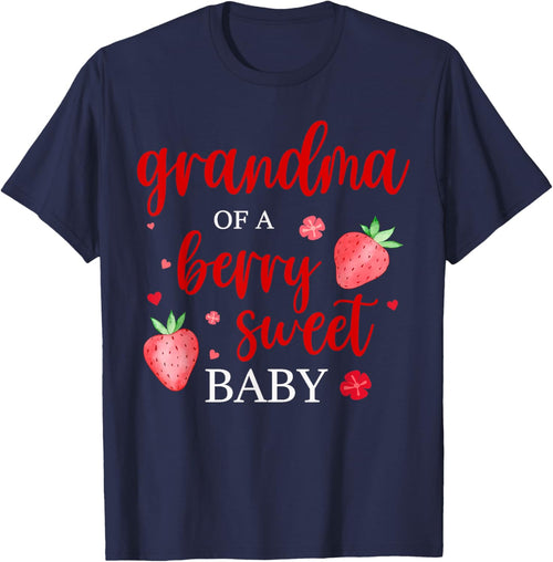 Grandma Of A Berry Sweet One Strawberry Baby First Birthday