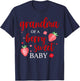 Grandma Of A Berry Sweet One Strawberry Baby First Birthday T-Shirt - T-Shirt | Navy
