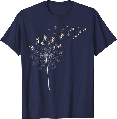 Tricolor Corgi Dandelion Funny Men Women Lover