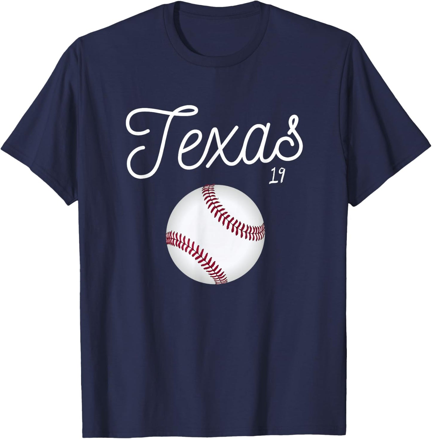 Texas Baseball 2019 Giant Ranger Ball T-Shirt - T-Shirt | Navy