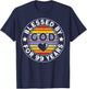 Blessed By God for 99 Years 99th Birthday T-Shirt - T-Shirt | Navy