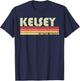 KELSEY Gift Name Personalized Retro Vintage 80s 90s Birthday T-Shirt - T-Shirt | Navy
