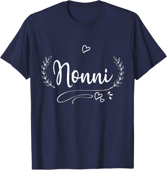 Nonni Women Nonni Gifts for Grandma Birthday T-Shirt - T-Shirt | Navy