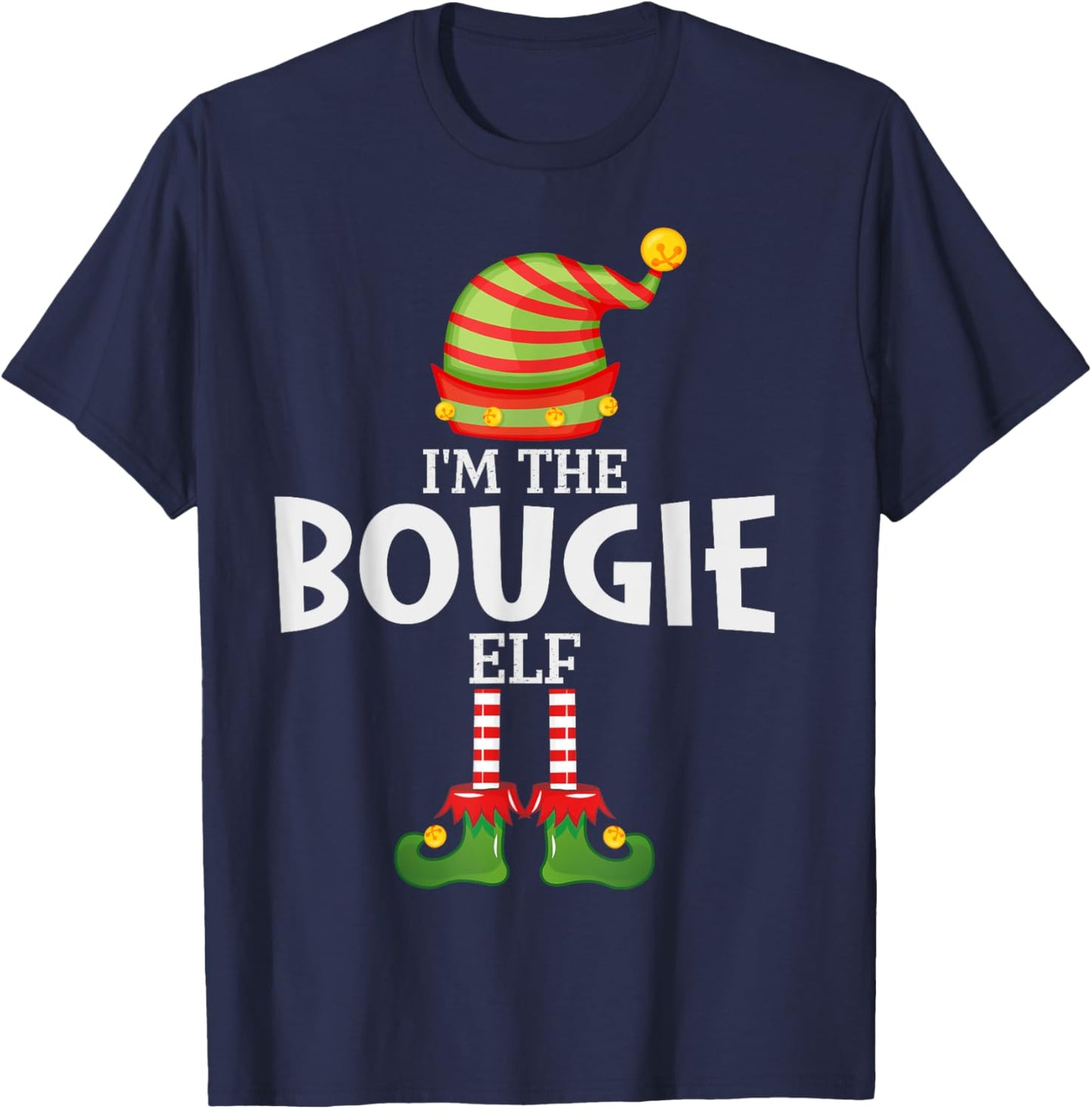 I'm The Bougie Elf Christmas Matching Pajama T-Shirt - T-Shirt | Navy