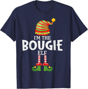 I'm The Bougie Elf Christmas Matching Pajama T-Shirt - T-Shirt | Navy