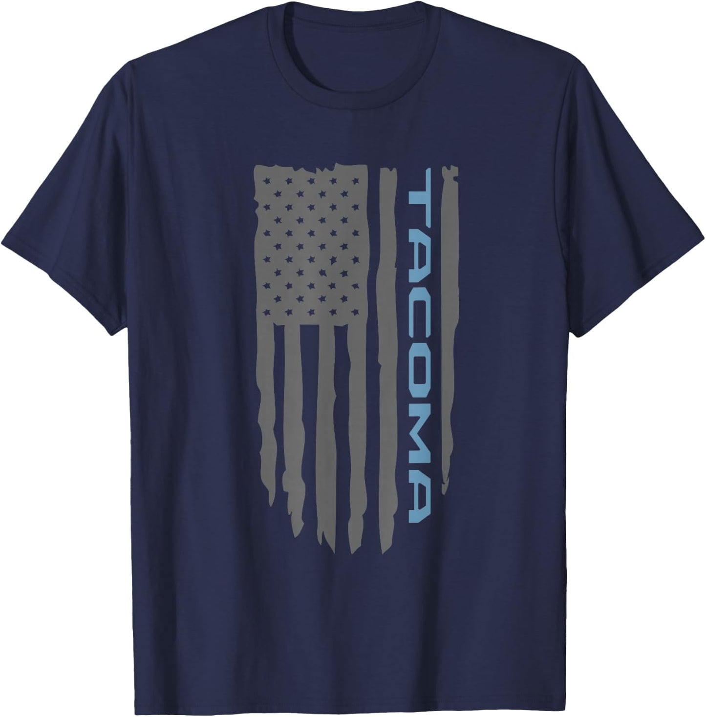 Wandering Wheels Tacoma PreRunner American Flag Shirt T-Shirt - T-Shirt | Navy