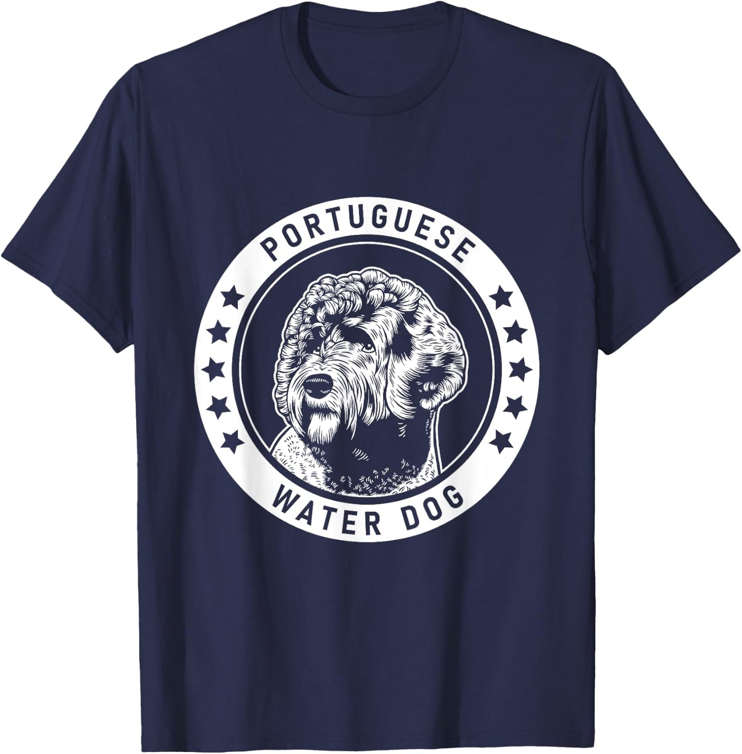 Portuguese Water Dog Fan design Women Girls Kids T-Shirt - T-Shirt | Navy
