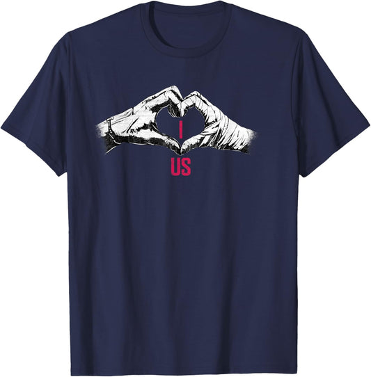 Universal Monsters Bride And Frankenstein I Heart Us T-Shirt - T-Shirt | Navy