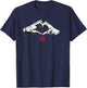 Universal Monsters Bride And Frankenstein I Heart Us T-Shirt - T-Shirt | Navy