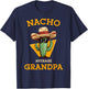 Nacho Average Grandpa Funny Mexican Papa Cinco De Mayo T-Shirt - T-Shirt | Navy