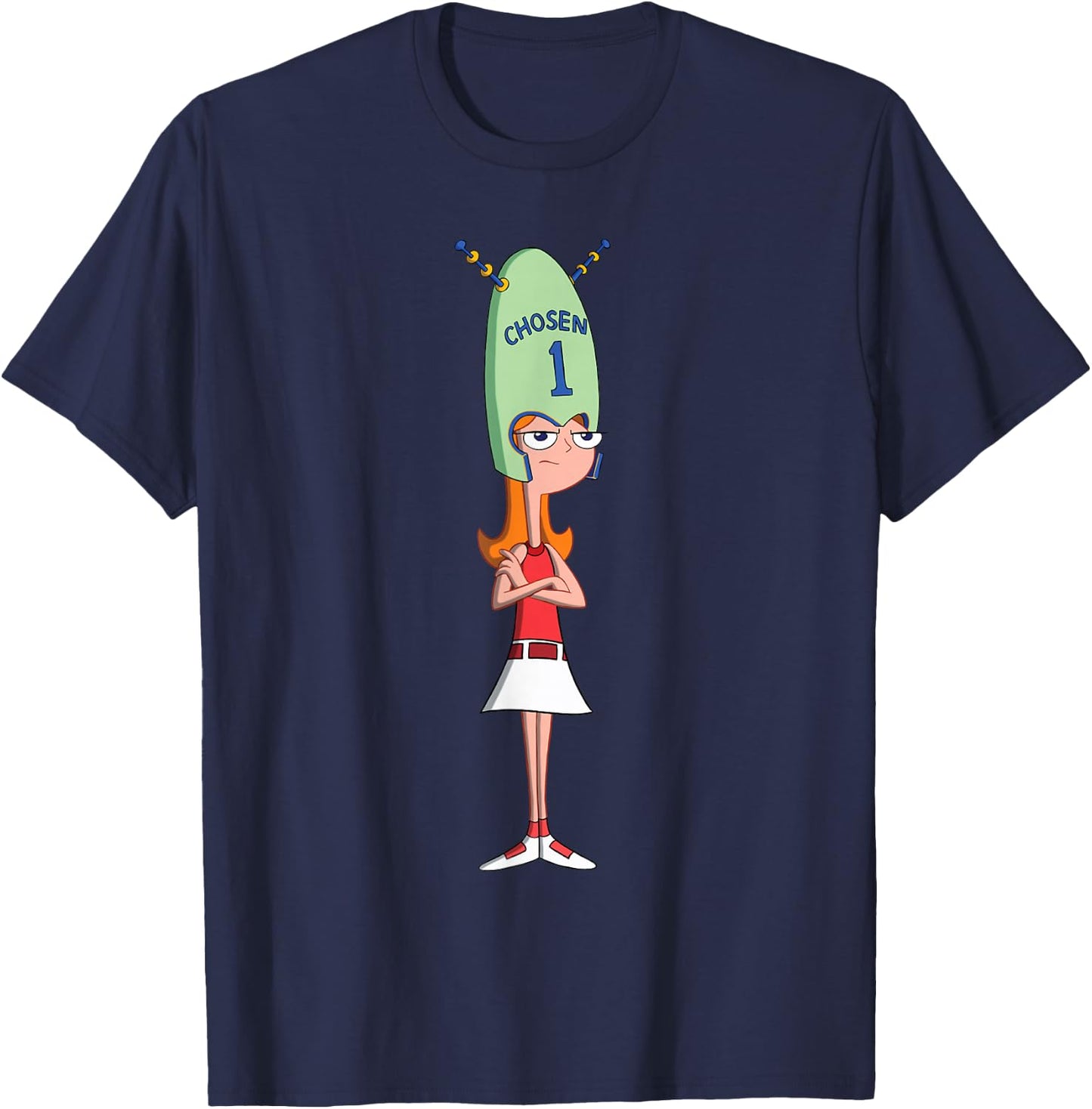 Phineas and Ferb Candace Against the Universe Chosen 1 T-Shirt - T-Shirt | Navy