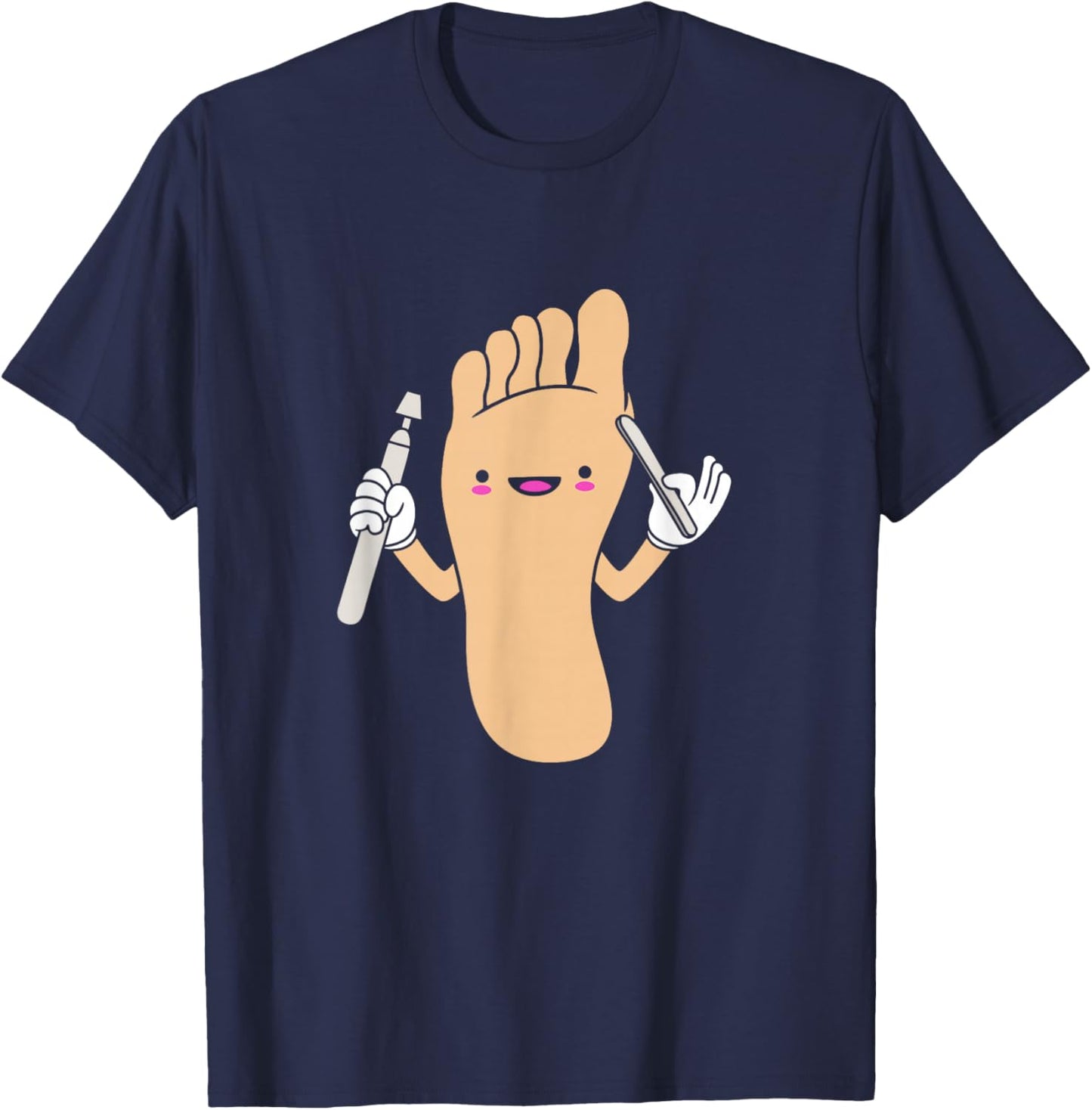 Funny Podiatrist Cute Foot Doctor Podiatry T-Shirt - T-Shirt | Navy