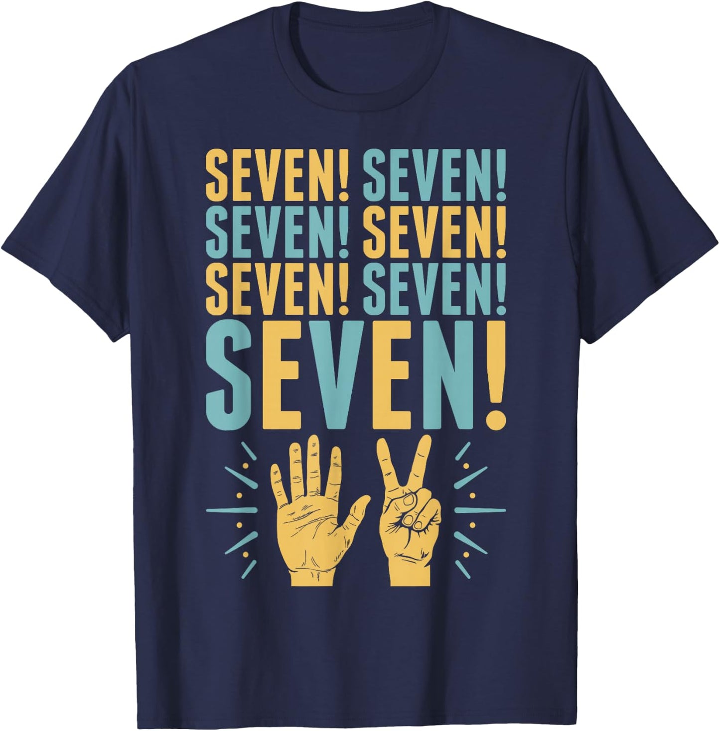 Friends Seven Fingures T-Shirt - T-Shirt | Navy