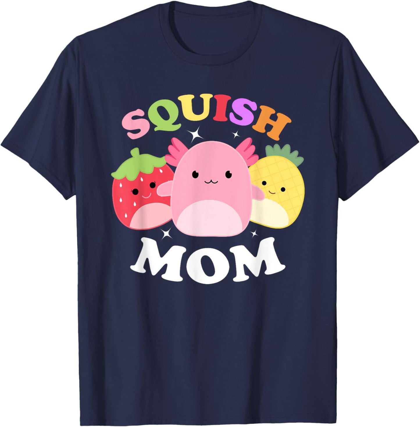 Squish Mom Mallow Soft Toy Gifts Mother's Day Mama T-Shirt - T-Shirt | Navy