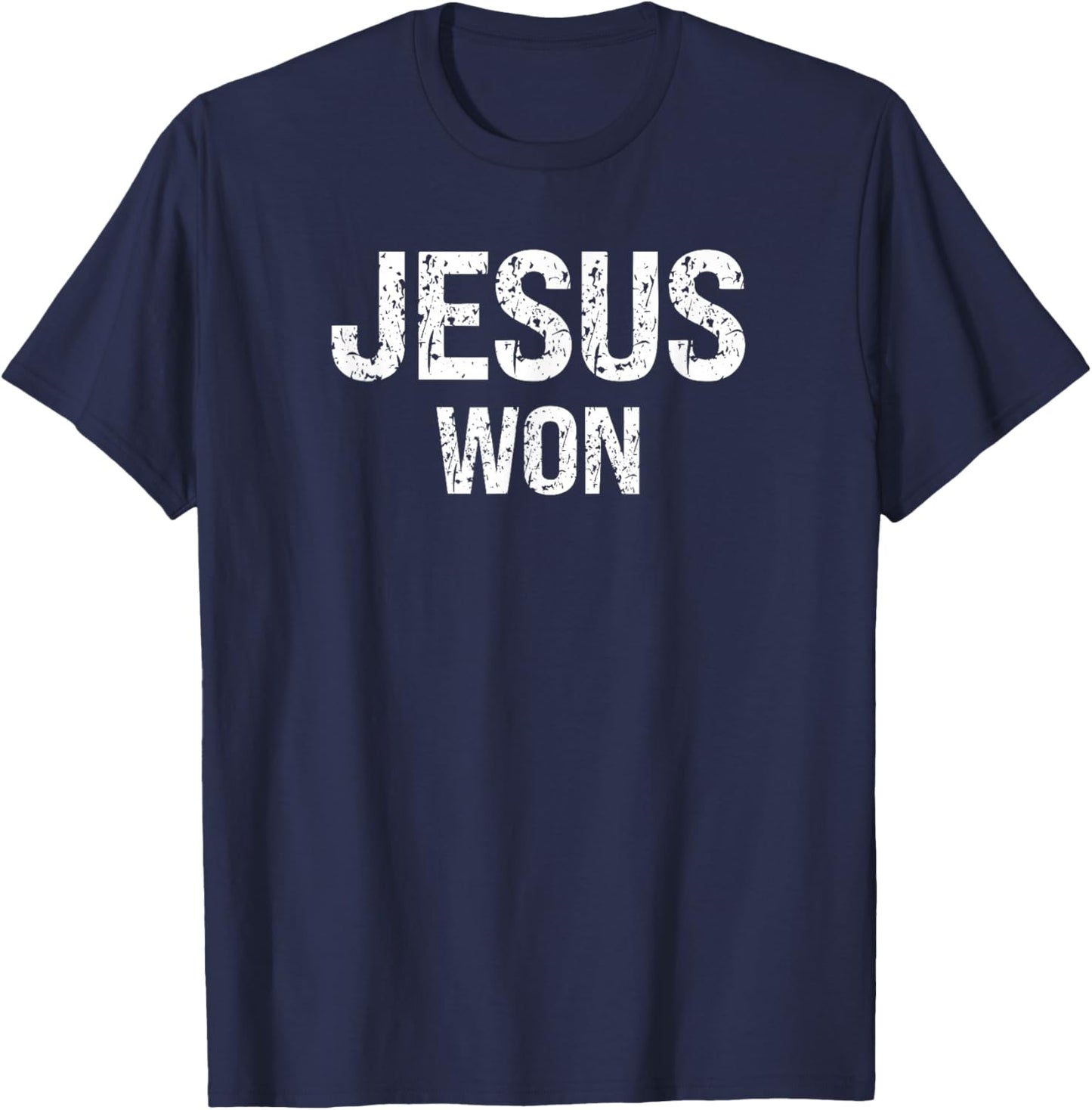 Jesus Won T-Shirt - T-Shirt | Navy