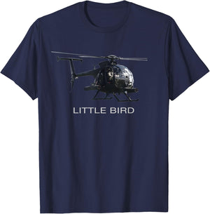 MH-6 Little Bird Attack Helicopter T-Shirt - T-Shirt | Navy