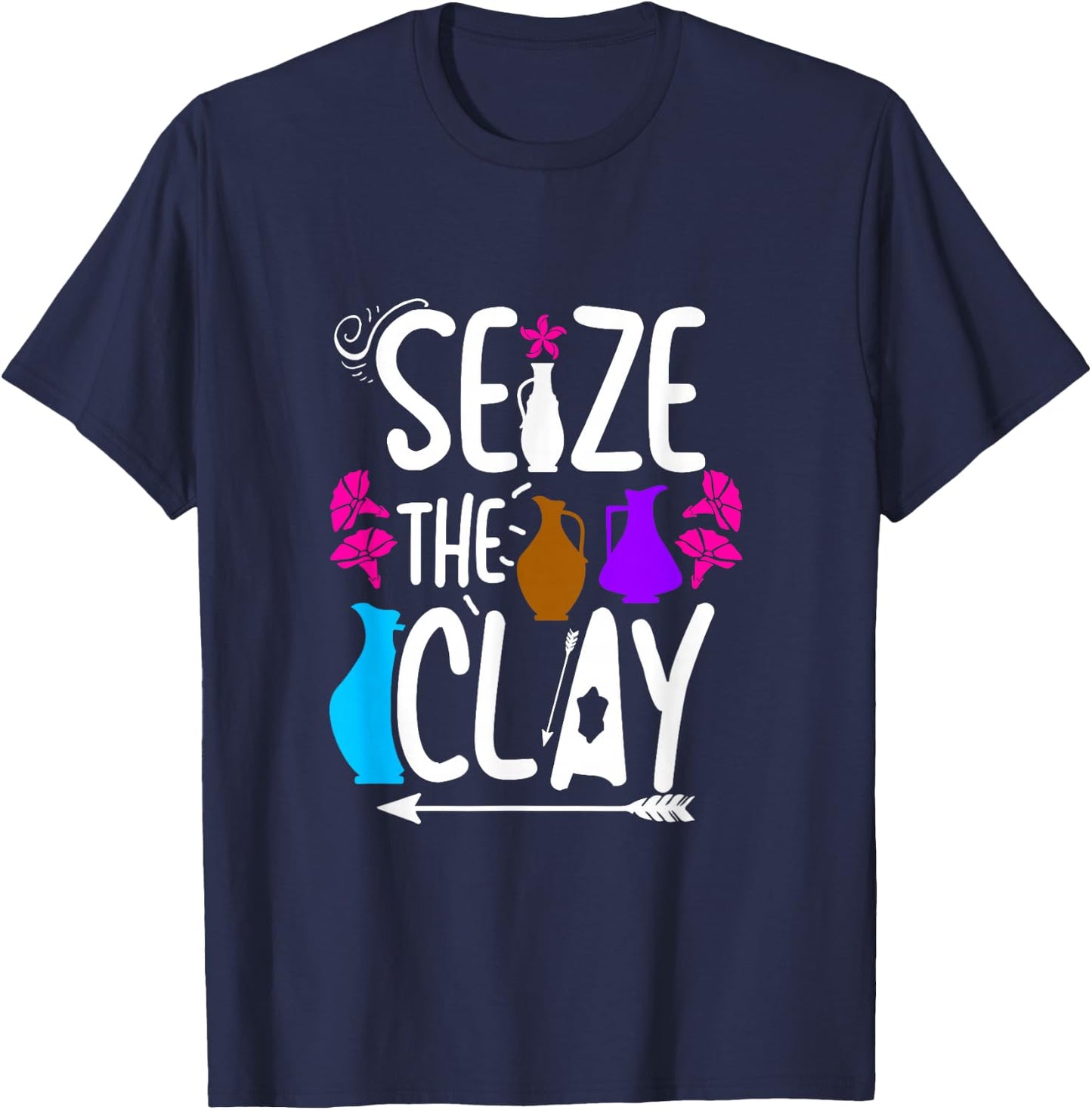 Pottery Clay Pottery - Pottery T-Shirt - T-Shirt | Navy