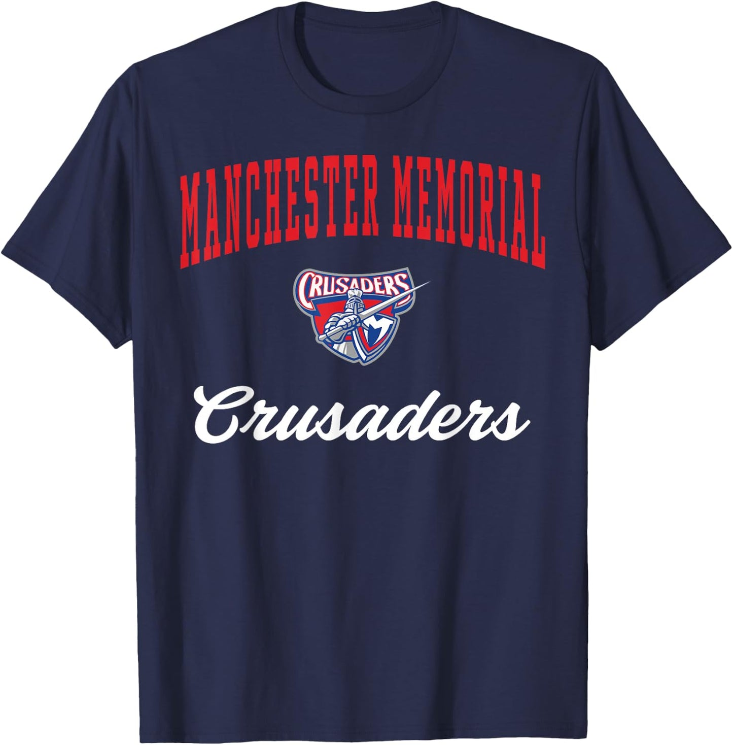 Manchester Memorial High School Crusaders C3 T-Shirt - T-Shirt | Navy