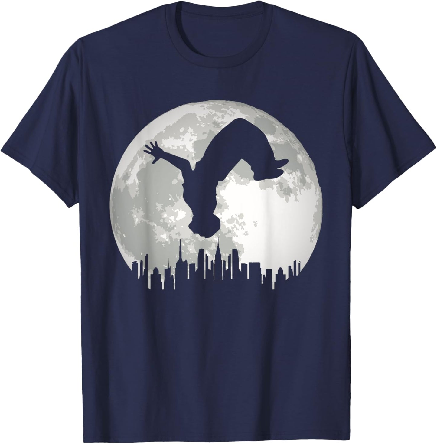Urban Traceurs Design Parcour Pakour Freerunning Backflip T-Shirt - T-Shirt | Navy