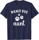 Wiener Aunt Cute Dog Weenie Doxie Dachshund T-Shirt - T-Shirt | Navy