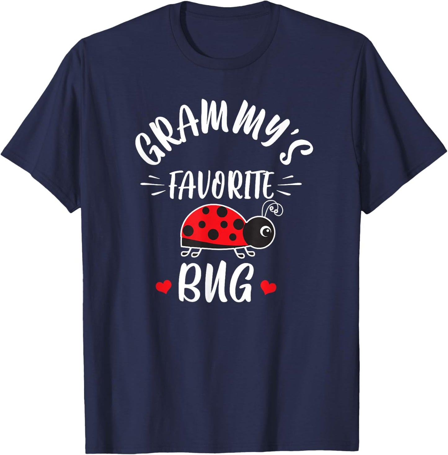 Grammy's Favorite Bug For Kids From Grammy Grandma Ladybug T-Shirt - T-Shirt | Navy