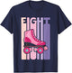 8 Year Old Cute Roller Skating Birthday Girl 8th B-day T-Shirt - T-Shirt | Navy