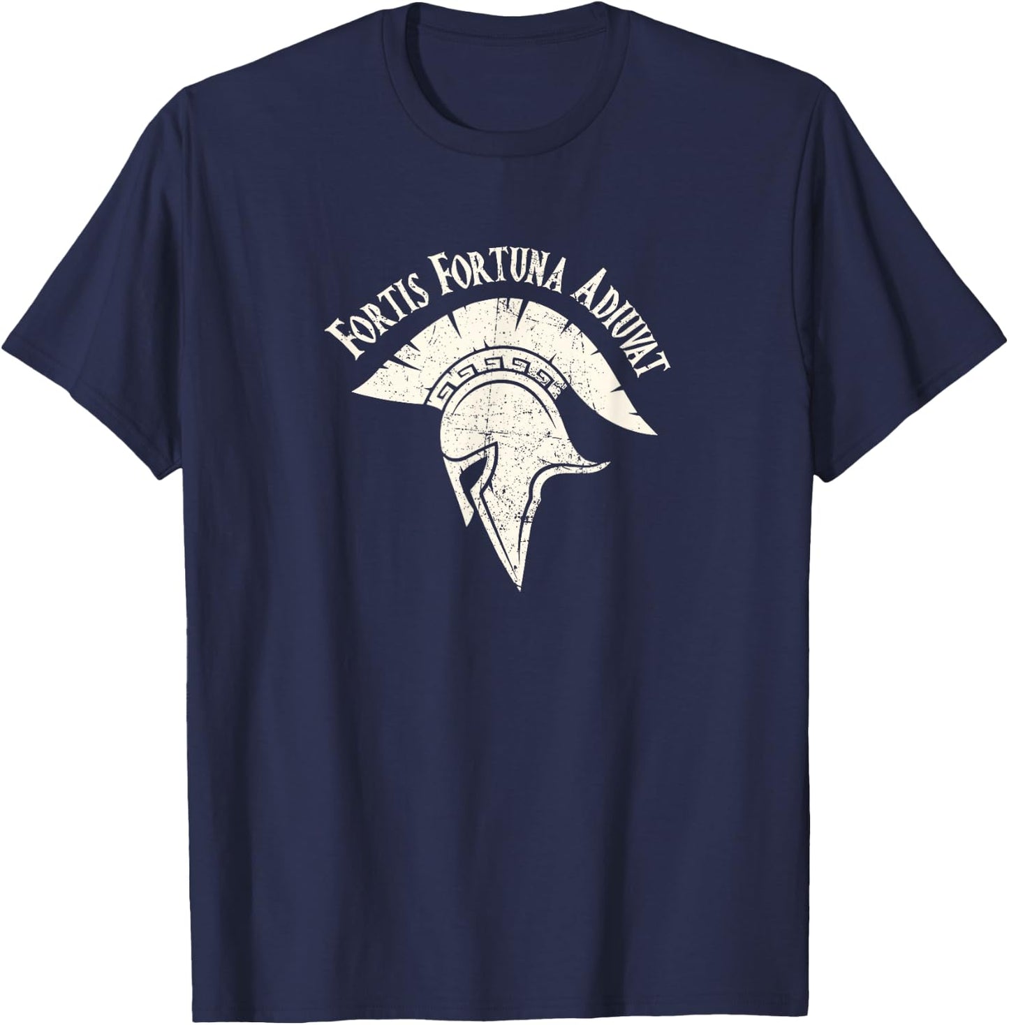 Fortis Fortuna Adiuvat Fortune Favors Tattoo T-Shirt - T-Shirt | Navy