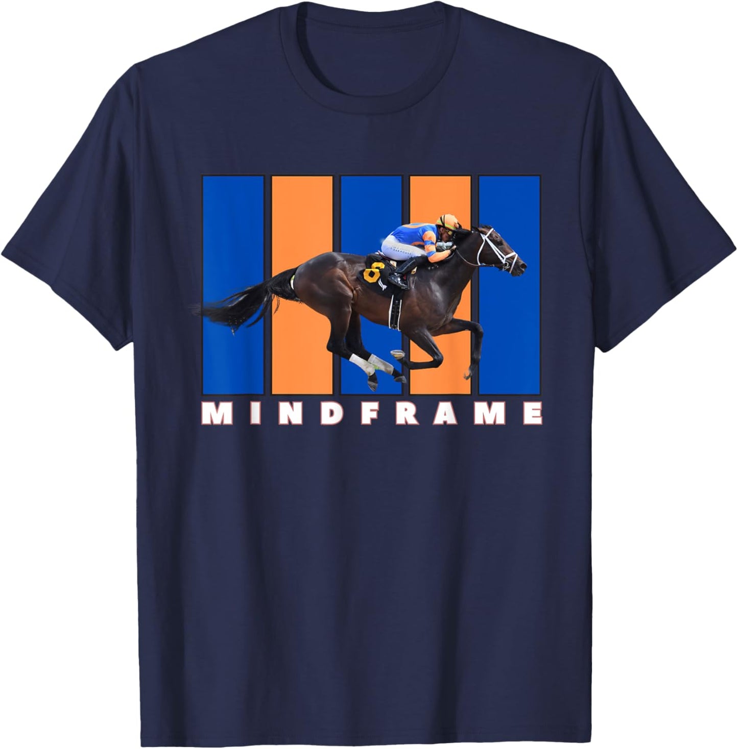 Mindframe Horse, Horse Racing, Del Mar, Santa Anita Shirt T-Shirt - T-Shirt | Navy