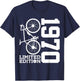 Cyclist 1970 Bike 56th Birthday Racing Bike T-Shirt - T-Shirt | Navy