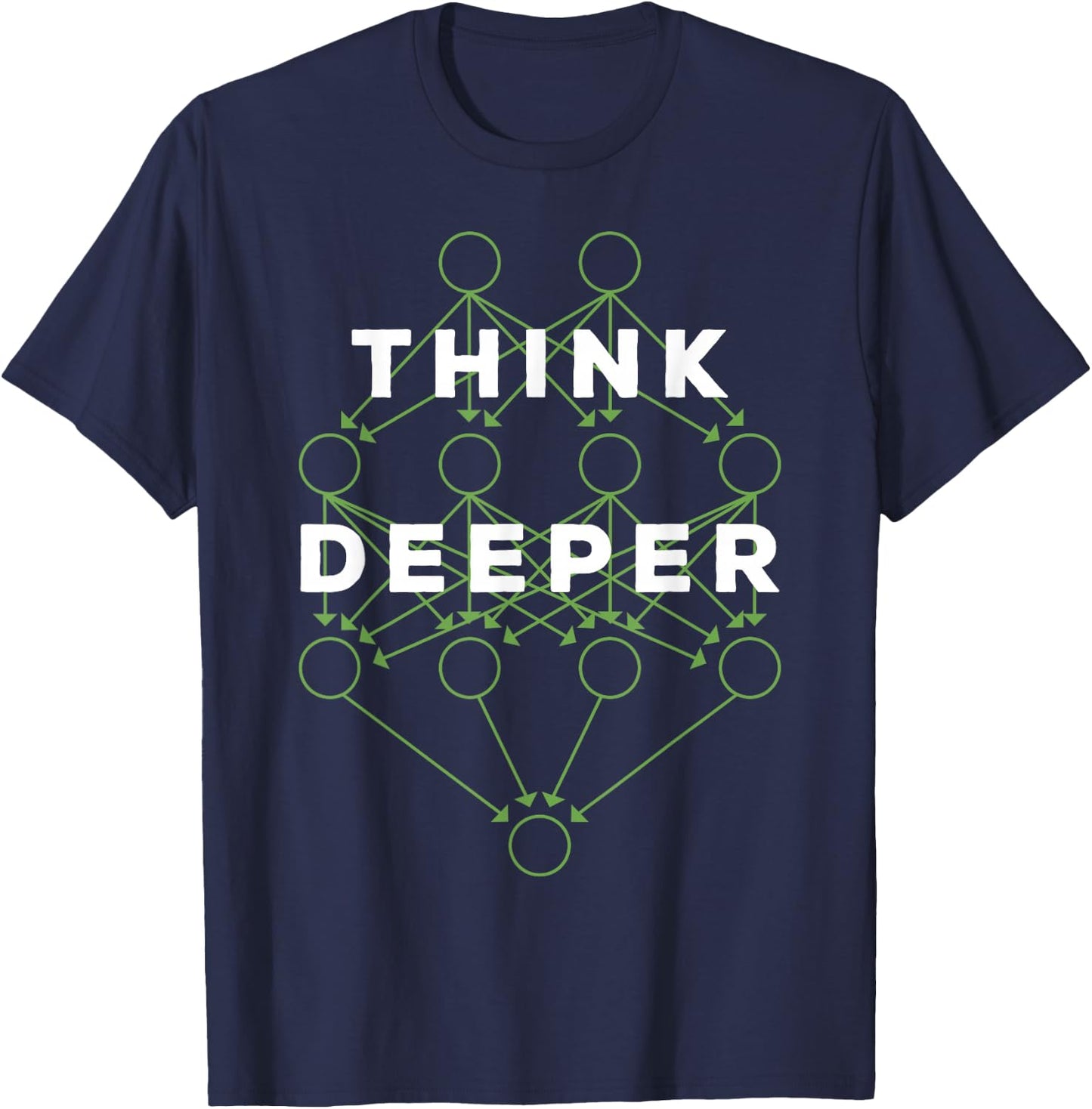 Deep Learning Data Scientist Gift AI Developer T-Shirt - T-Shirt | Navy
