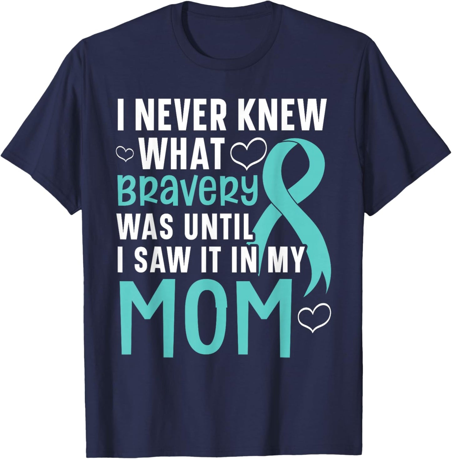 Cervical Cancer Supporter Cervical Cancer Awareness T-Shirt - T-Shirt | Navy